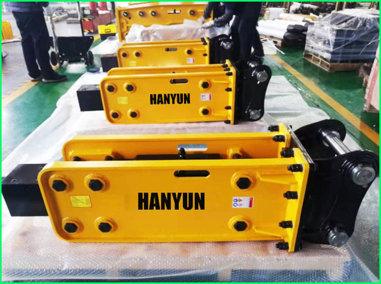 Concrete Breaking Machine Hydraulic Rock Hammer 350BPM For Excavator Skid Steer Loader